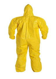 Type 5 / 6 Disposable Dust Suits , Disposable Work Overalls With Hood And Boots
