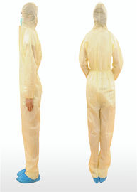 Chemical Resistant Disposable Coverall Suit Type 3 / 4 With Hood