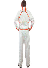 Antiviral Protective Disposable Coverall Suit CAT 3 Type 3 / 4 / 5 / 6 Certificate