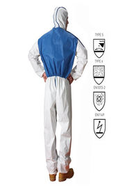 Type 6 Type 5 Disposable Coveralls Non Hazardous Liquids And Dry Dust