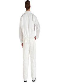 Anti Bacterial Disposable Coverall Suit Non Woven Latex Free S M L XL Size