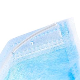 Breathable Disposable Blue Earloop Face Mask 3-Layer Filtration Reduce Infections