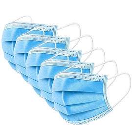 Skin Friendly Disposable Face Mask For Filter Pollen / Dust / Bacterial