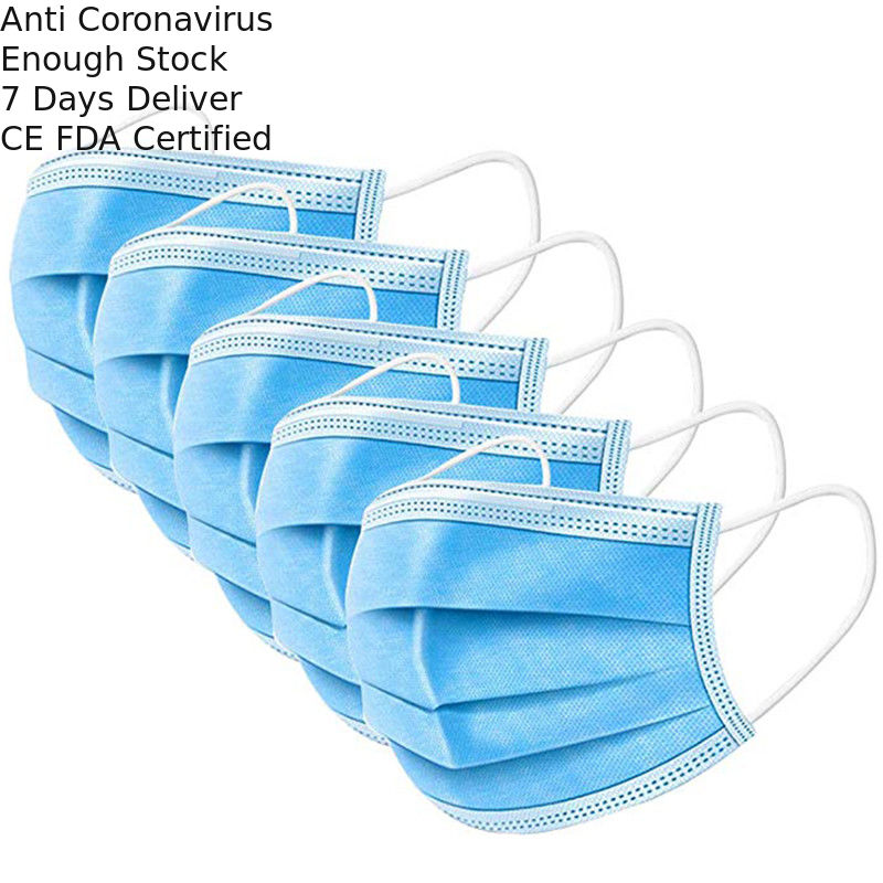 Skin Friendly Disposable Face Mask For Filter Pollen / Dust / Bacterial