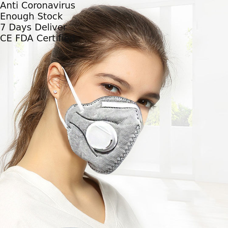 Health Protective Folding Mask Colored FFP2 Dust Mask With Valve Anti Pollution